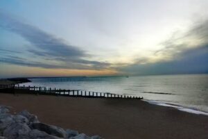 Langney Point Shore Fishing Mark, Eastboure, East Sussex.